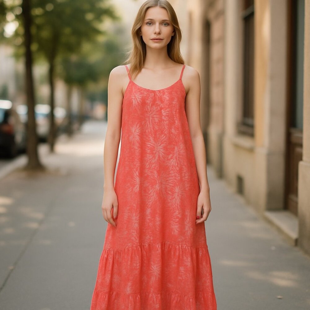 NWT MICHAEL Michael Kors Sangria Gold Maxi Chain Dress